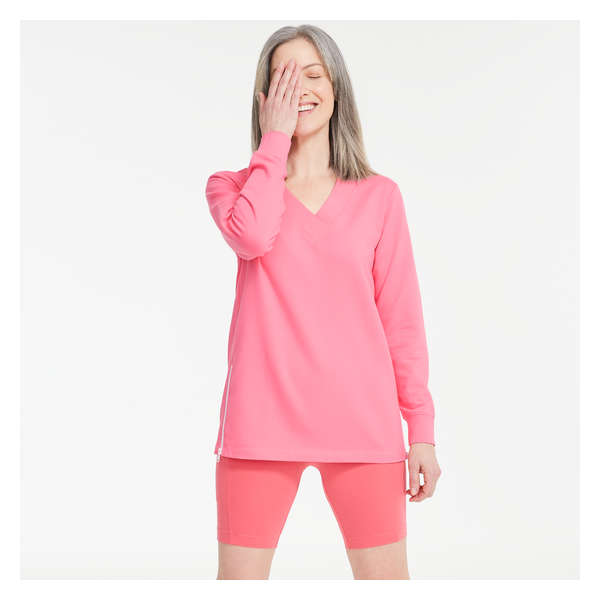 Side Zip Tunic - Light Coral